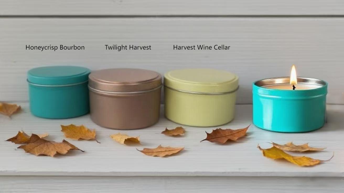 Colored Round Tin Candle